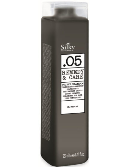 En 1000 ml flaska SILKY 05 TRIVIX SHAMPOO är designad för både män och kvinnor, och erbjuder intensiv återfuktning och föryngring för håret.